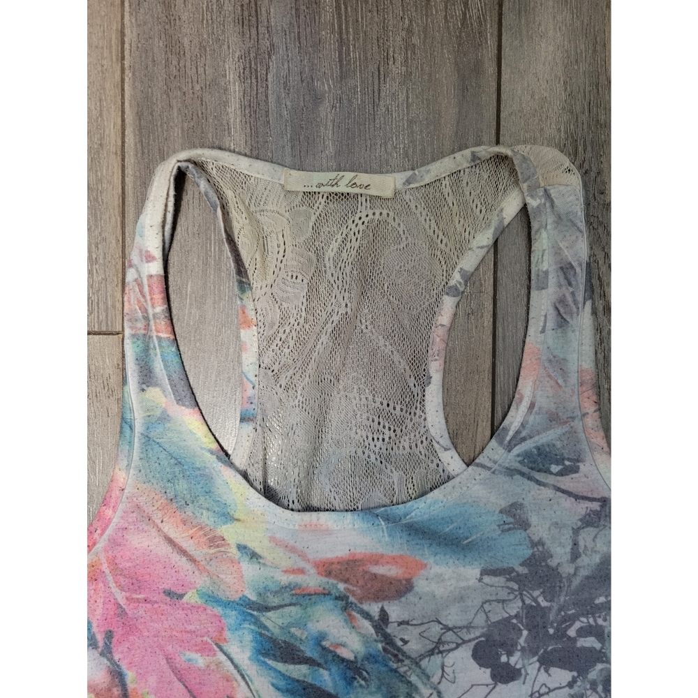 Multicolor Print Racerback Tank - Picture 3 of 8